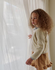 Suede frill skirt