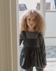 Prinballoon blouse. Black