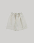 shirring cotton middy shorts