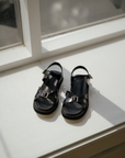 Buckle Sandal in Leather