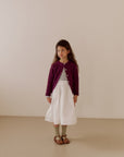 Pintuck palm skirt