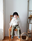 pintuck bootcut pants