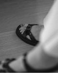 Buckle Sandal in Leather