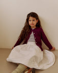 Pintuck palm skirt