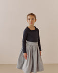 Pintuck palm skirt