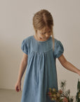 Berry denim dress