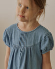 Berry denim dress