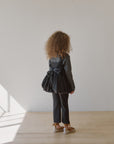 Prinballoon blouse. Black