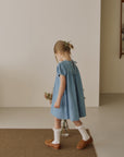 Berry denim dress