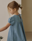 Berry denim dress