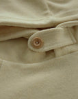 Terry button hoodie