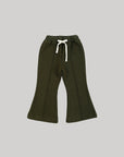 pintuck bootcut pants