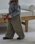 Button corduroy pants