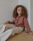 Nile frill cardigan