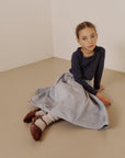Pintuck palm skirt