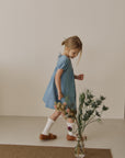 Berry denim dress