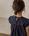 Berry denim dress
