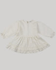 Back ribbon shrring onepiece