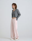Ribbed half knit.Gray