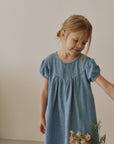 Berry denim dress