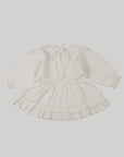 Back ribbon shrring onepiece