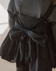 Prinballoon blouse. Black