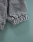 Terry button hoodie