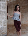 Twinkle tweed top.Silver