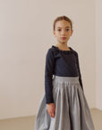 Pintuck palm skirt