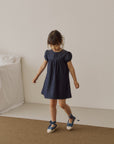 Berry denim dress