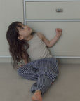 Stripe button pants