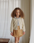 Suede frill skirt