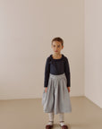 Pintuck palm skirt