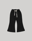 pintuck bootcut pants