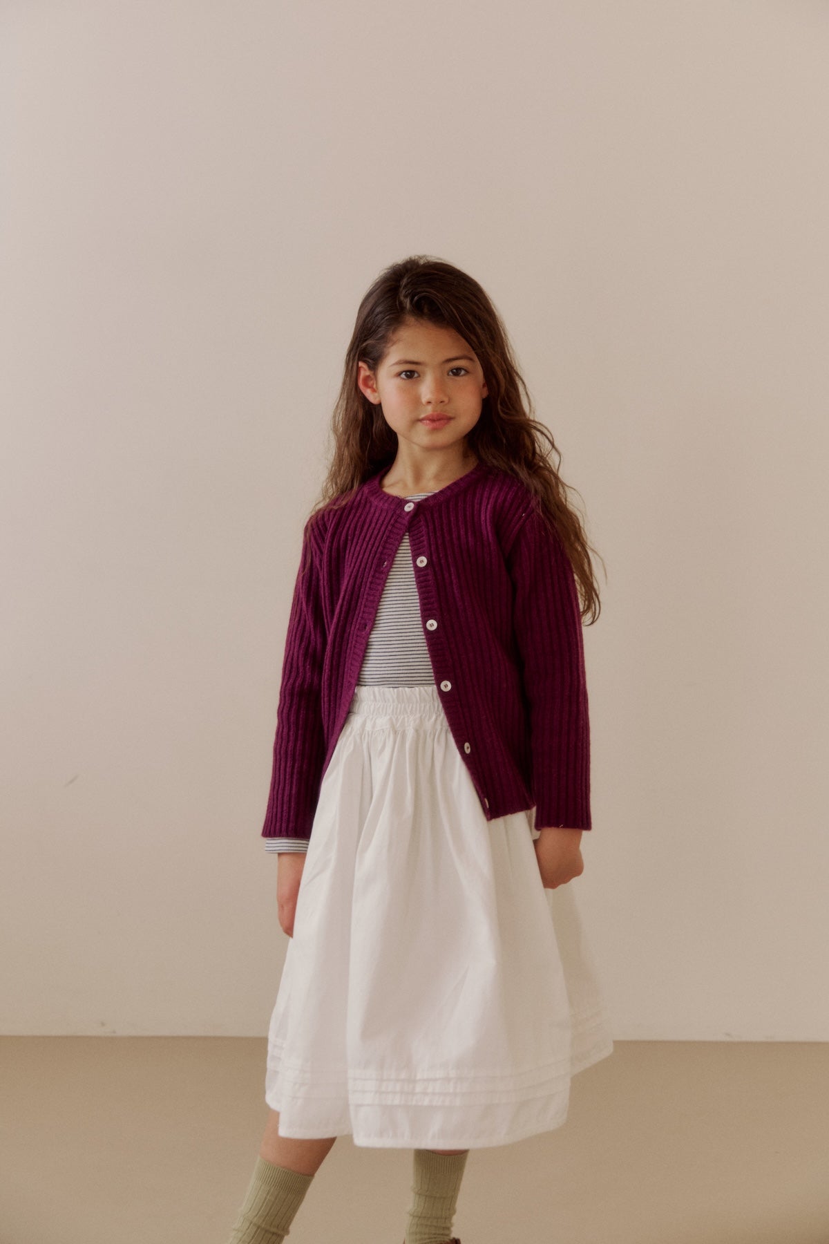 Pintuck palm skirt