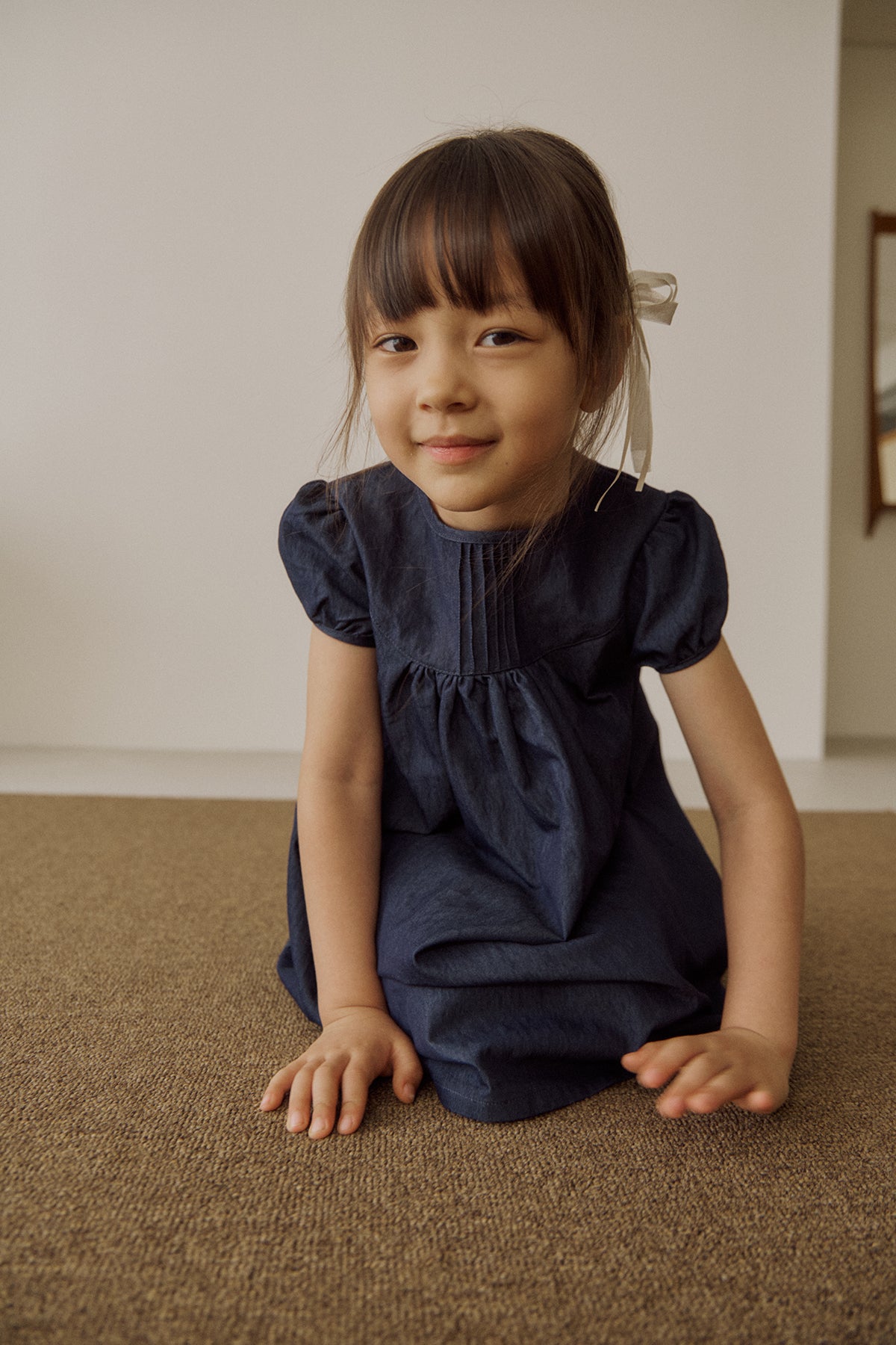 Berry denim dress