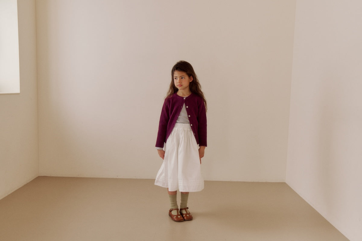 Pintuck palm skirt