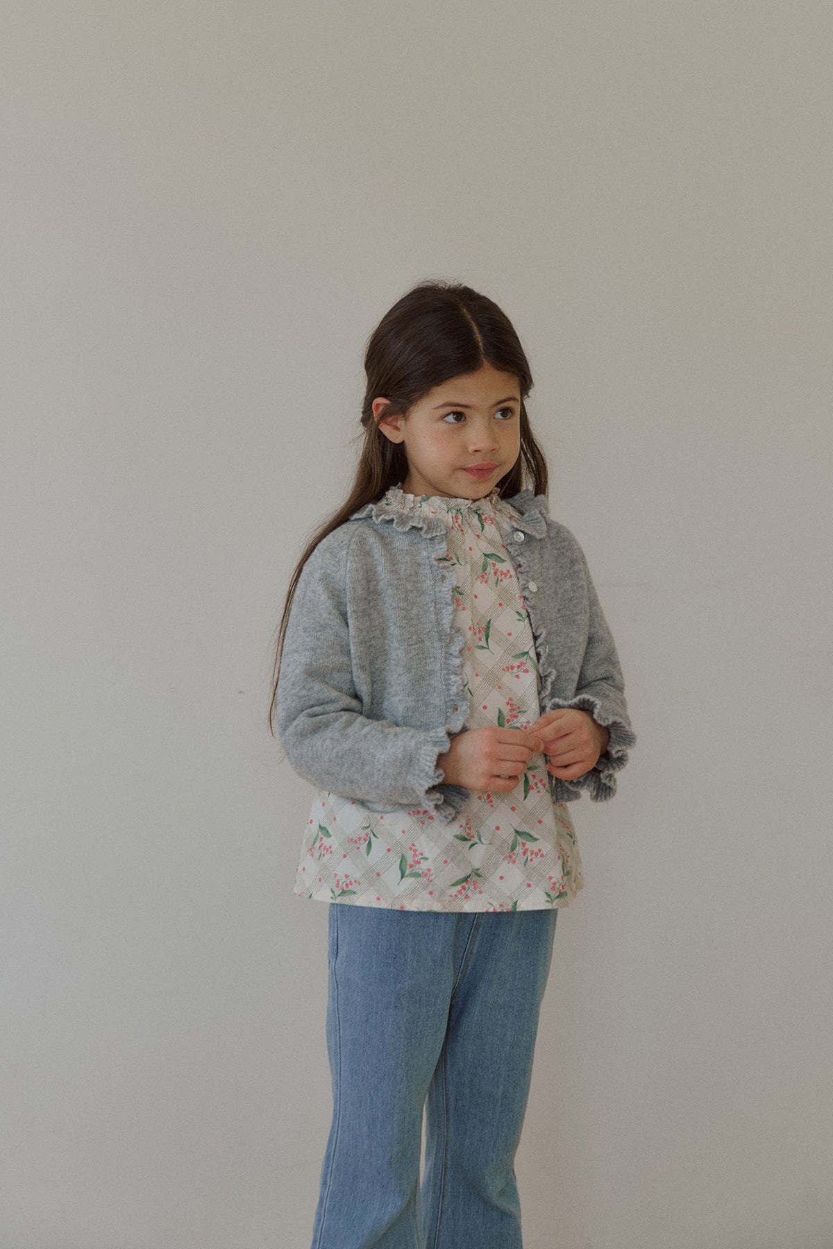 Nile frill cardigan