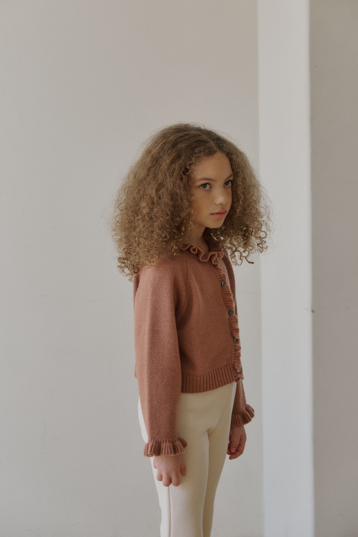 Nile frill cardigan