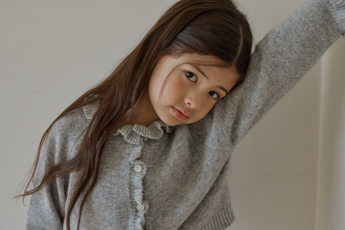 Nile frill cardigan