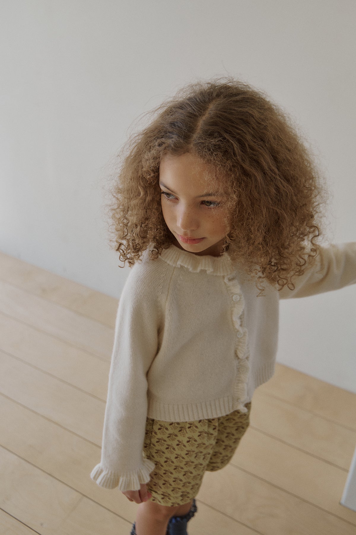 Nile frill cardigan