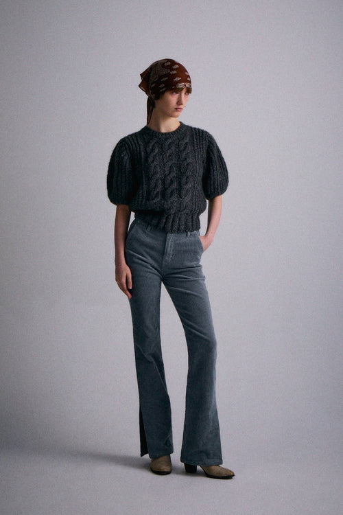 Abby Corduroy Pants. Blue