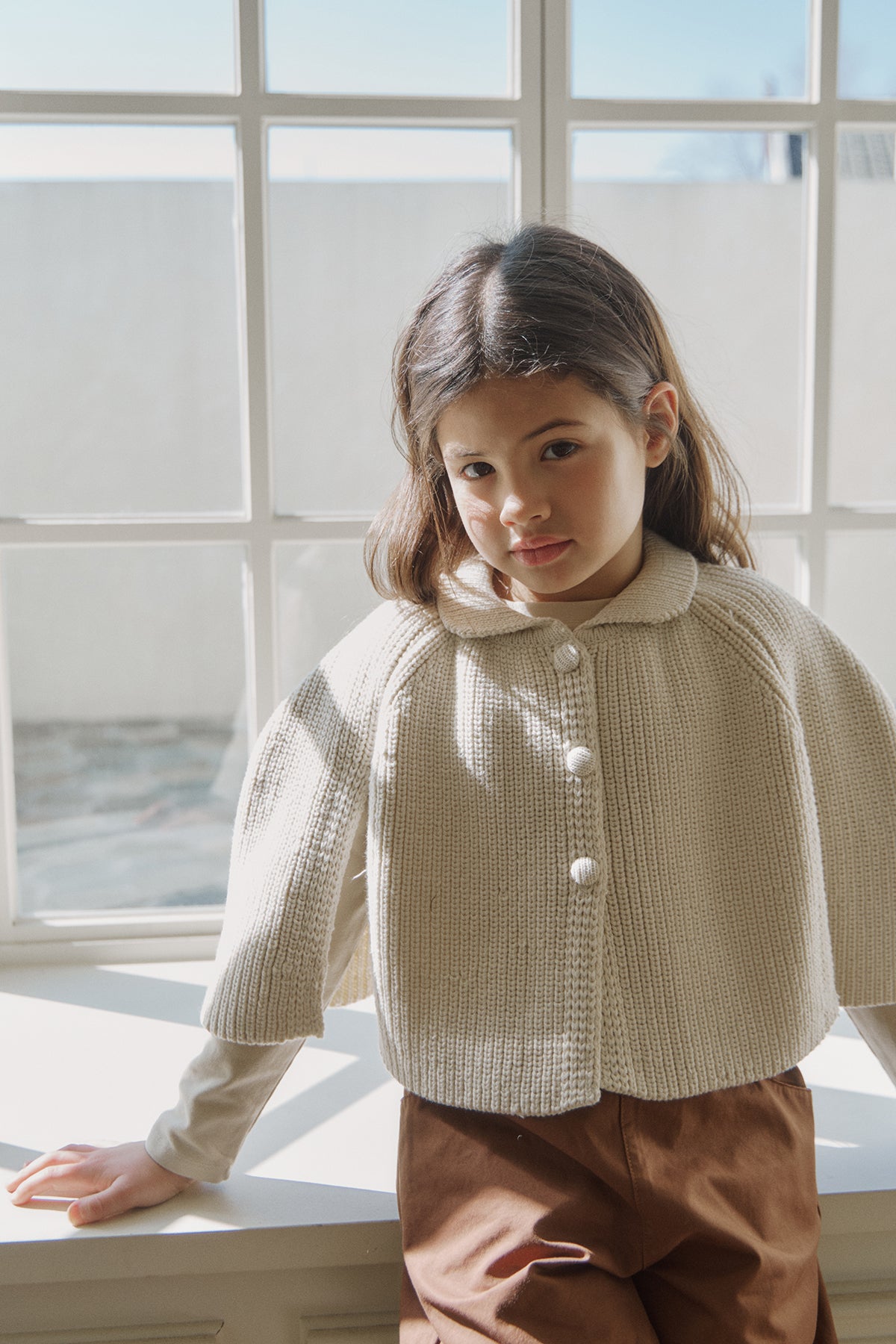 Sendy knit cape