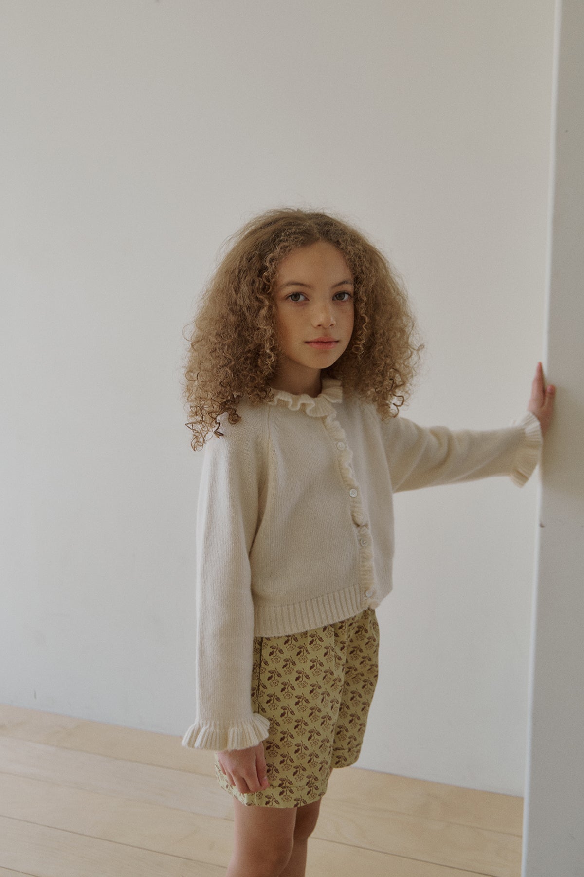 Nile frill cardigan