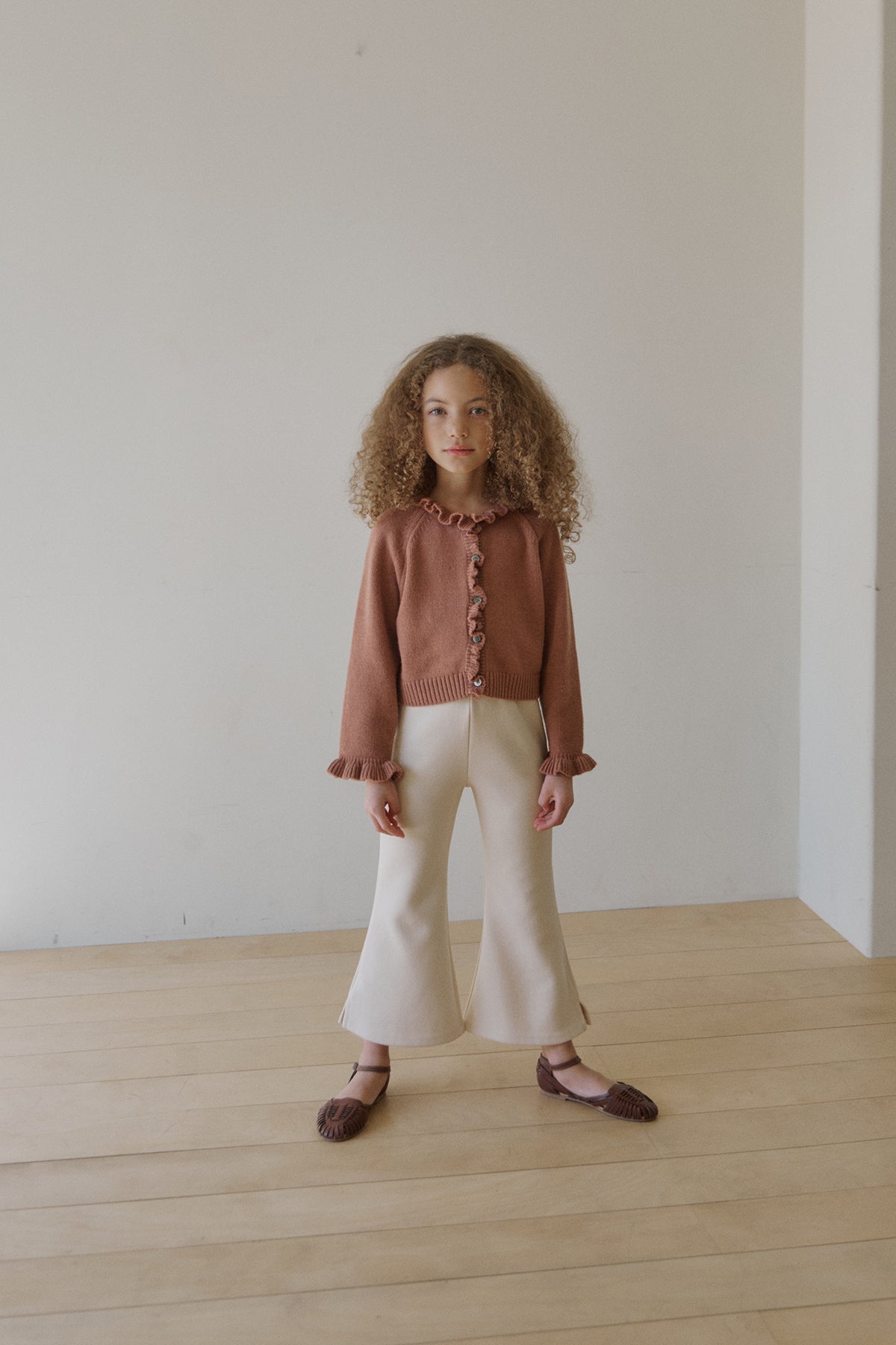 Nile frill cardigan