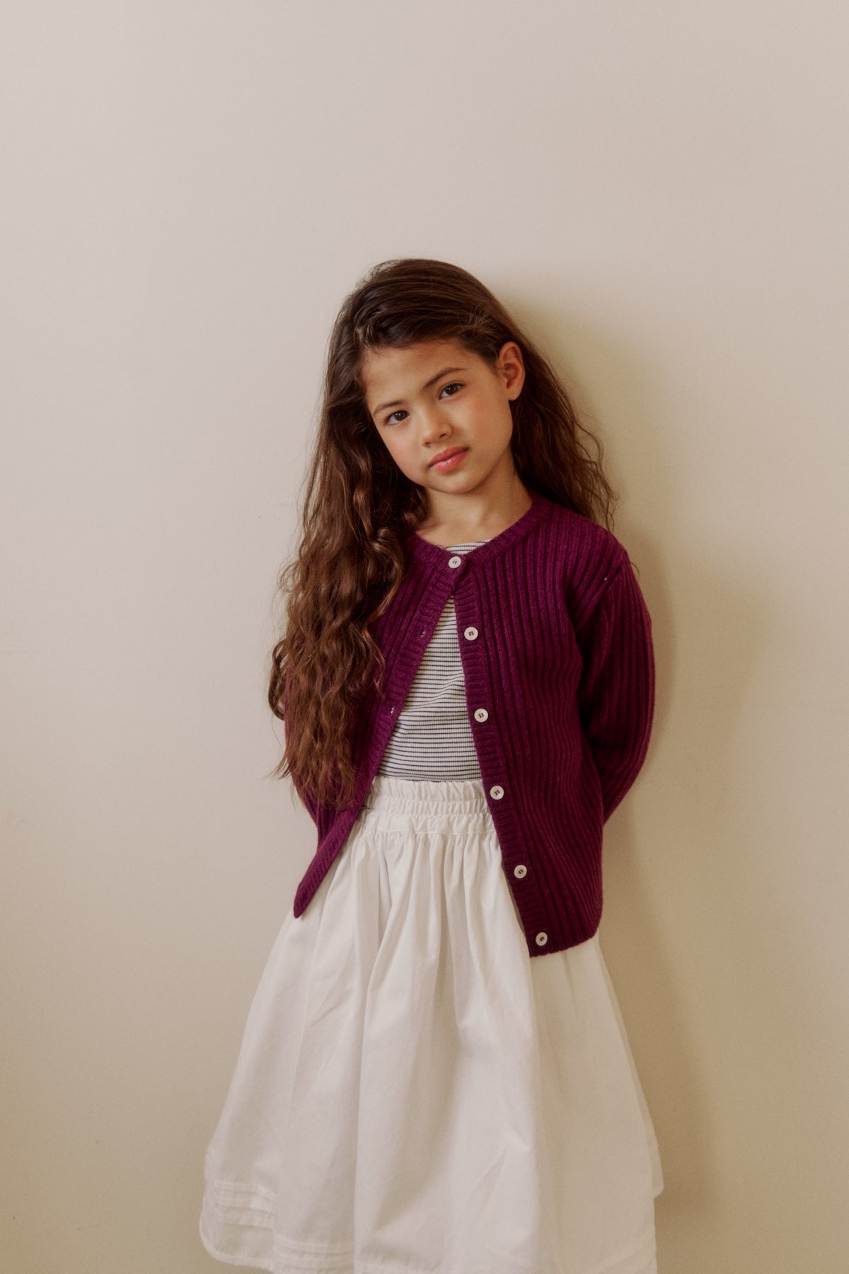 Pintuck palm skirt