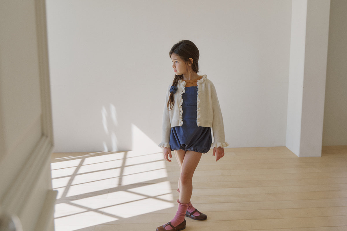 Nile frill cardigan