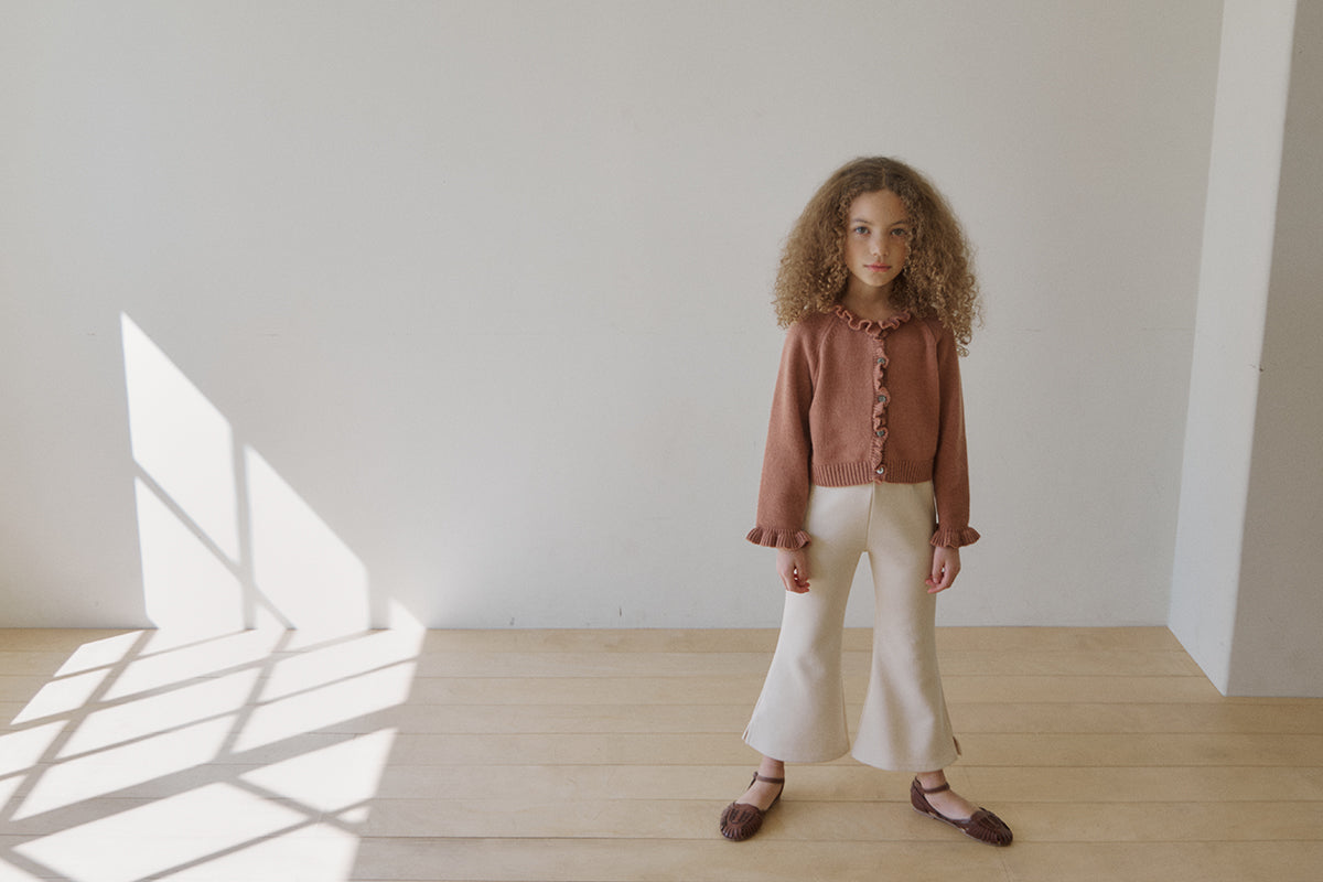 Nile frill cardigan