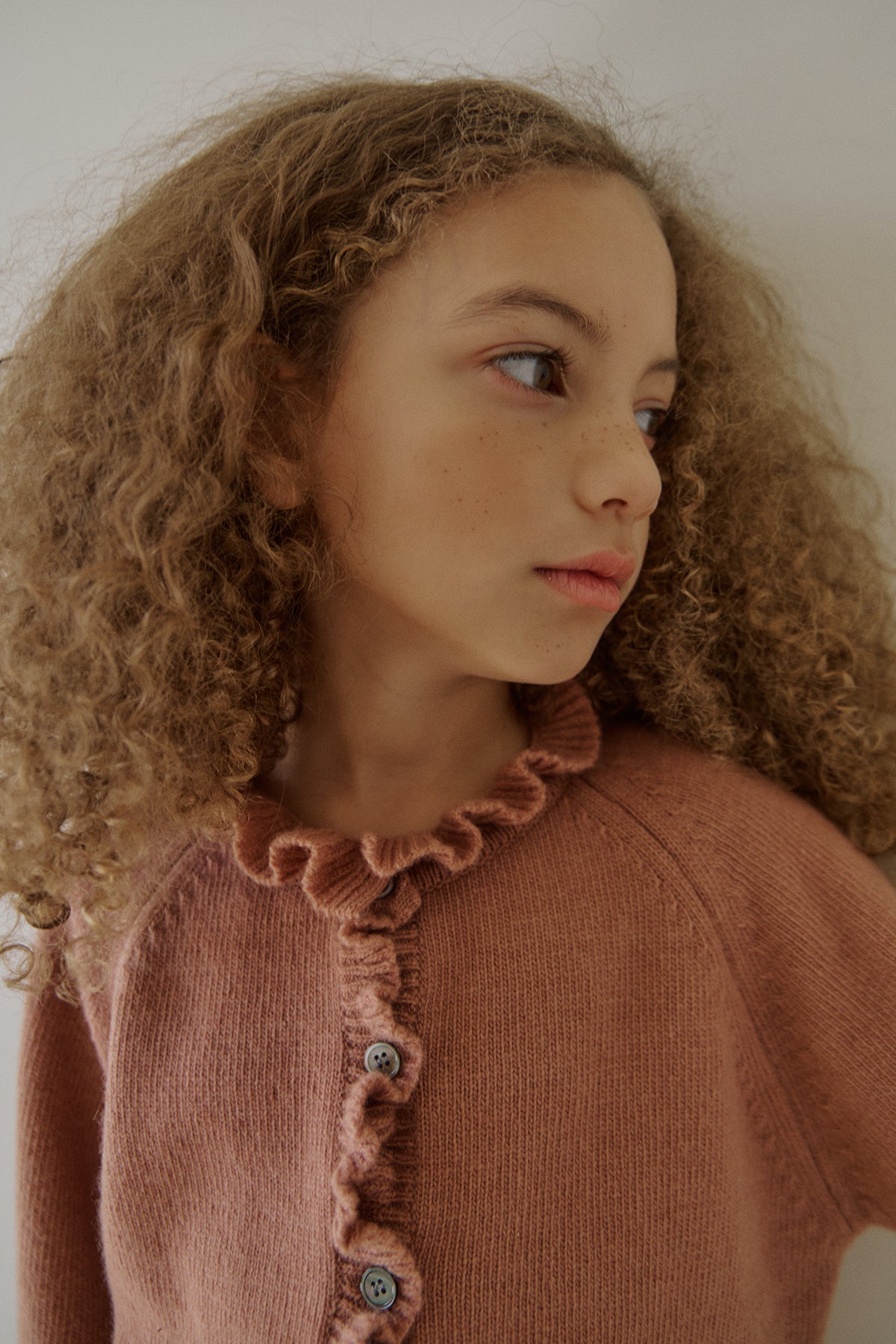 Nile frill cardigan