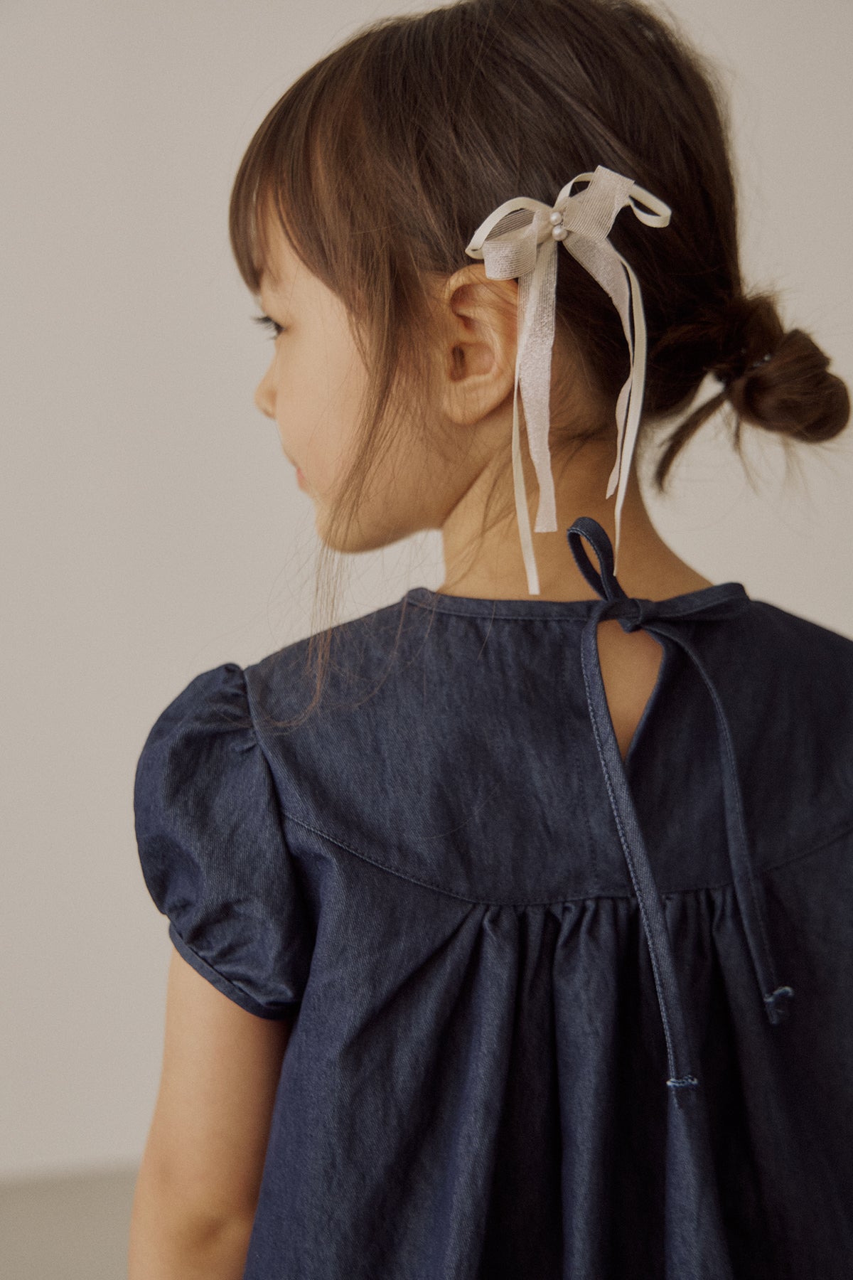 Berry denim dress